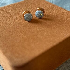 Henri Bendel Blue Studs